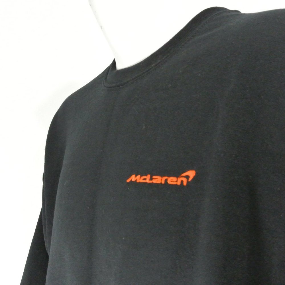 McLAREN Formula 1 F1 Indycar Team Racing Sweatshirt Black Size L NWT - Picture 4 of 11